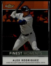 2011 Finest #FM13 Alex Rodriguez Moments Orange Refractors
