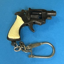 PISTOLA GIOCATTOLO SIMULATOR PORTACHIAVI PORTACHIAVE VINTAGE ANNI 70/80 metallo￼
