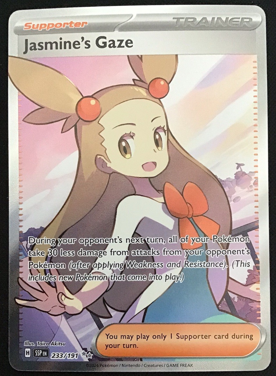Pokemon TCG Surging Sparks Jasmine's Gaze Full Art 233/191