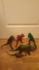 4 VINTAGE DOR MEI & 1 AAA HONG KONG DINOSAUR JOB LOT BUNDLE STYRACOSAURUS T REX