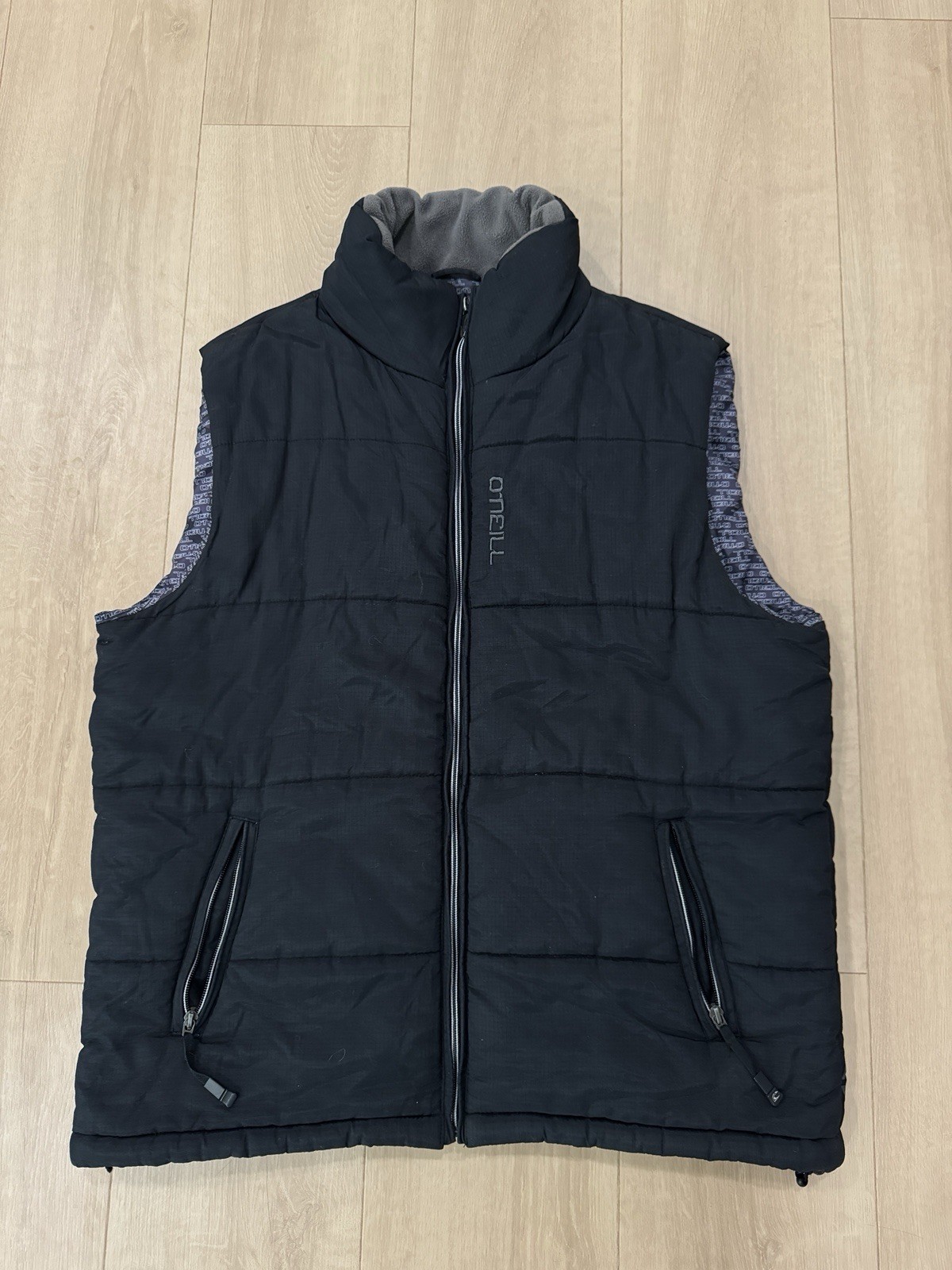 ONeill Mens Insulated Puffer Vest Stand Collar Zip
