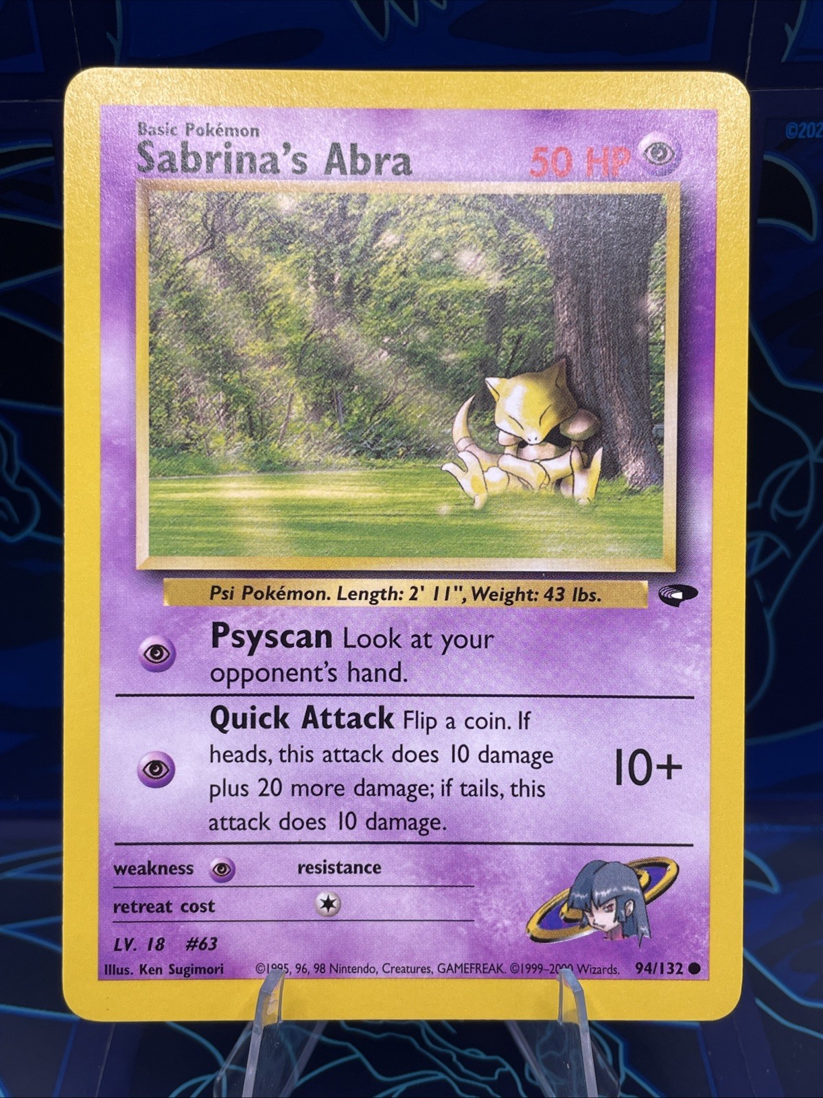 Sabrina's Abra 94/132 Gym Challenge Regular Near Mint