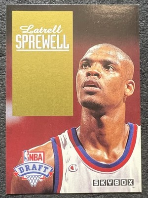1992/93 SKYBOX LATRELL SPREWELL (GOLDEN STATE WARRIORS) RC NBA DRAFT DP24 NM/MT