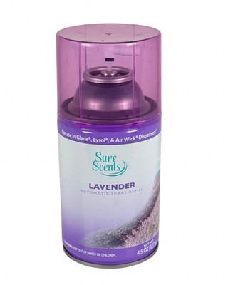 Air & Wick Dispenser Lavender Mist Automatic Air Freshener Sure Scents 4.5oz