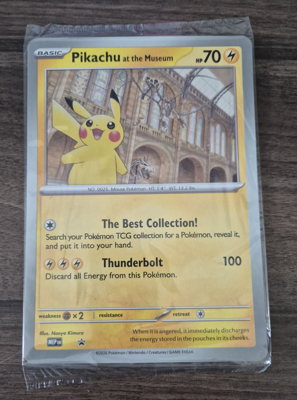 Pikachu At The Museum Jumbo Card Promo