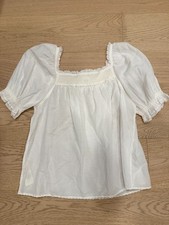 Wilfred Aritzia White Blouse Womens L NWT Blouse Contemporary Top