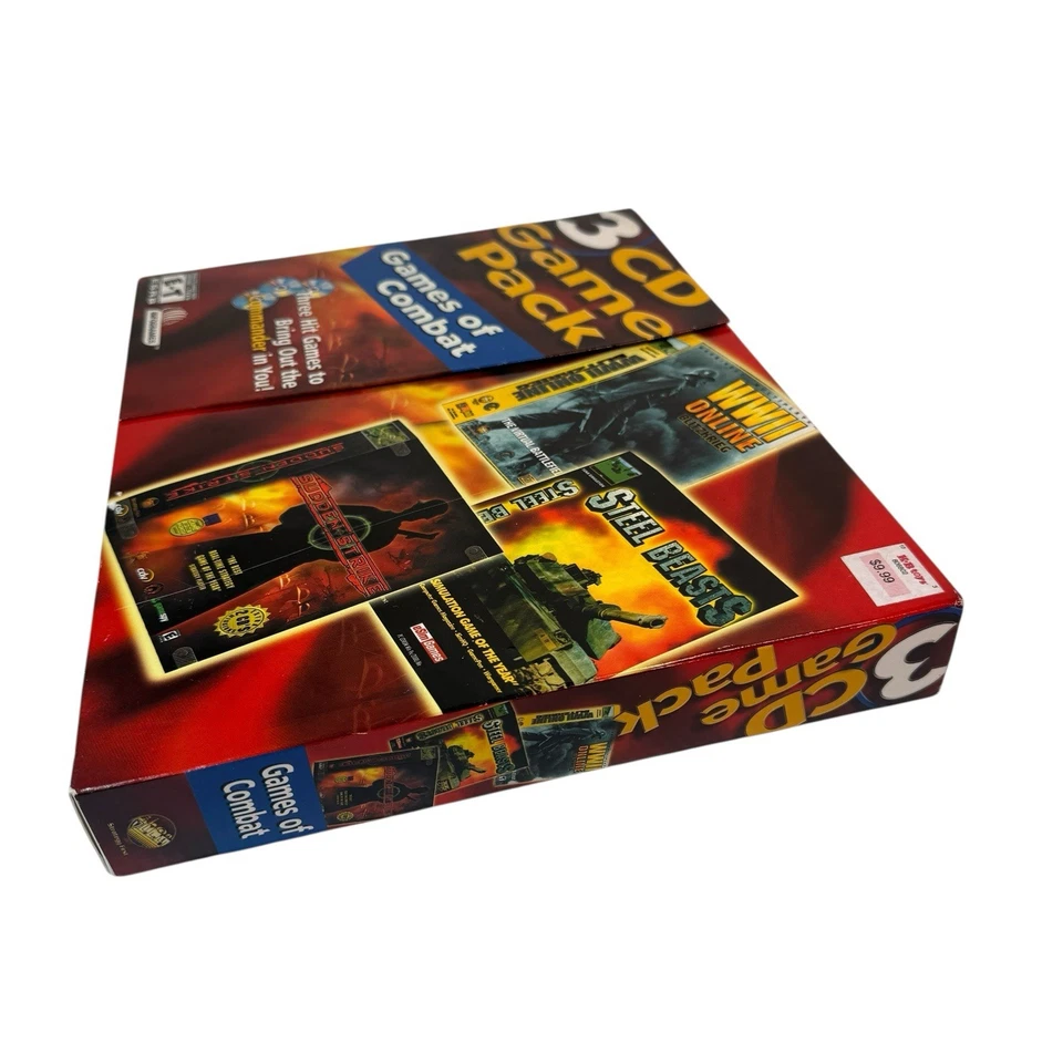 Infogrames 3 CD Game Pack WWII Online Steel Beasts Sudden Strike PC Big Box - Image 4 of 4