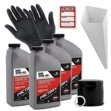 Factory Racing Parts 10W40 4 QT Oil Change Kit For Kawasaki KAF950 Mule 47.99 per gallon