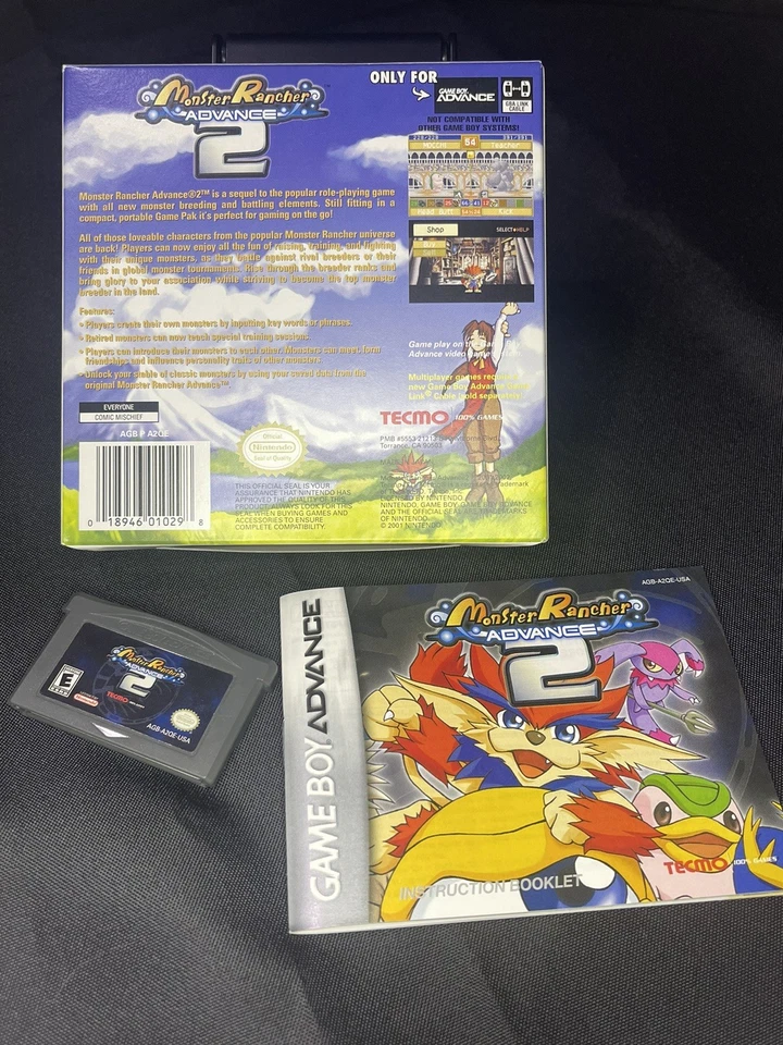 Monster Rancher Advance 2  (Gameboy Advance GBA) CIB Complete - Image 3 of 4