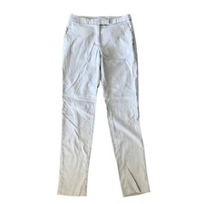 H M classic light khaki beige tapered straight trouser work pants trousers sz 4