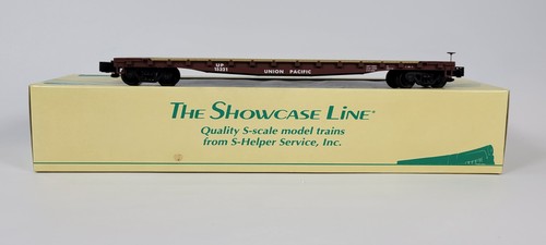 S-Gauge S-Helper 00216 Union Pacific Flat Car - NIB Showcase Line Flat Car