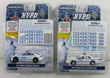 2011 FORD POLICE INTERCEPTOR - 2017 DODGE CHARGER PURSUIT NEW Greenlight  NYPD