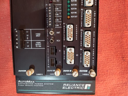 P:T62,64 Reliance Electric DC Power 4 Slot Rack w/ Cards Power Supply Processor - Picture 3 of 9