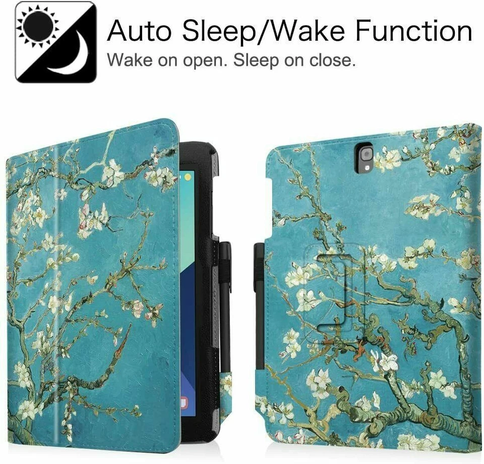 Folio Case for Samsung Galaxy Tab S3 9.7 Inch Premium PU Leather Stand Cover - Image 4 of 4