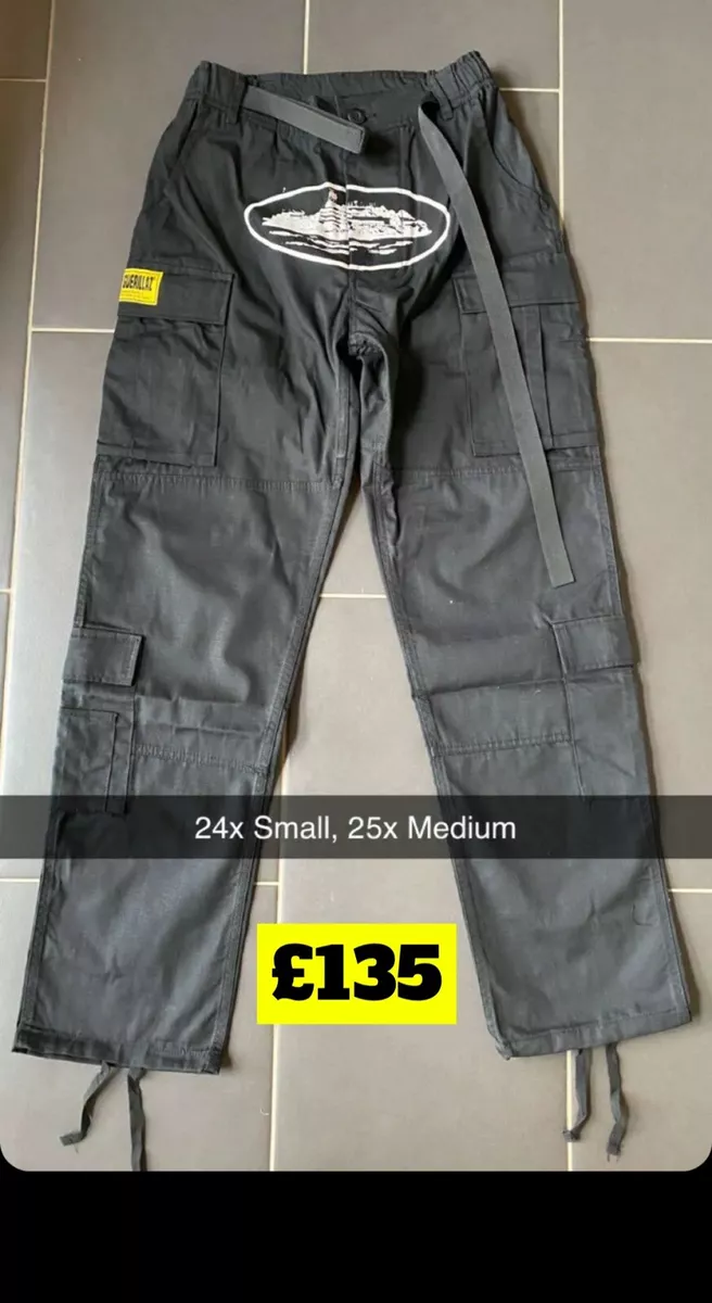 CRTZ RTW Corteiz Black White Cargo Pants