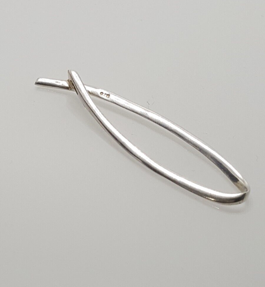 Gorgeous Sparkling Artistic Long Loop Pendant 925… - image 16