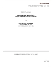 35 Page 1986 RIFLE RECOILLESS 106-MM M40 -A2 -A4 Repair Parts Tools Manual on CD