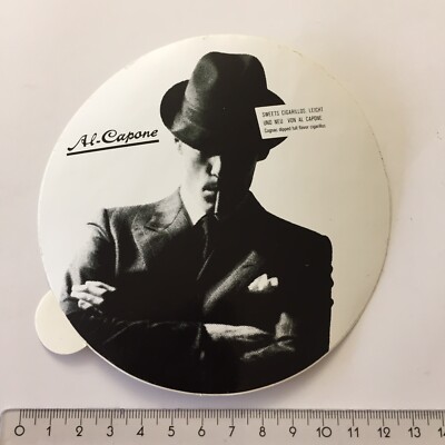 Vintage alter Aufkleber Sticker Al Capone Sweets Cigarillos