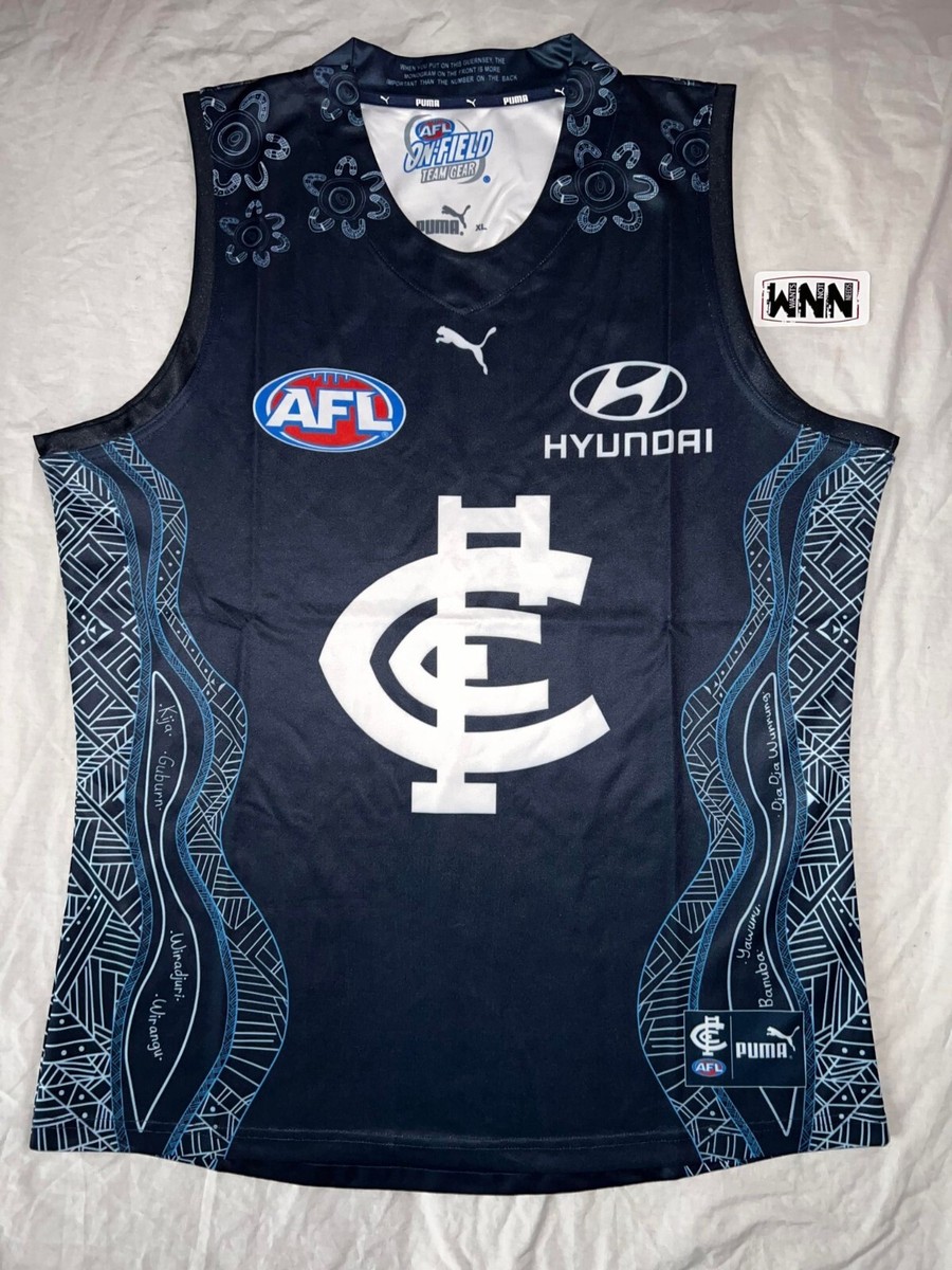 【海外Ｌサイズ】AFL カールトン・ブルーズ インディジェナスガーンジー 海外Lサイズ】AFL カールトン・ブルーズ インディジェナス