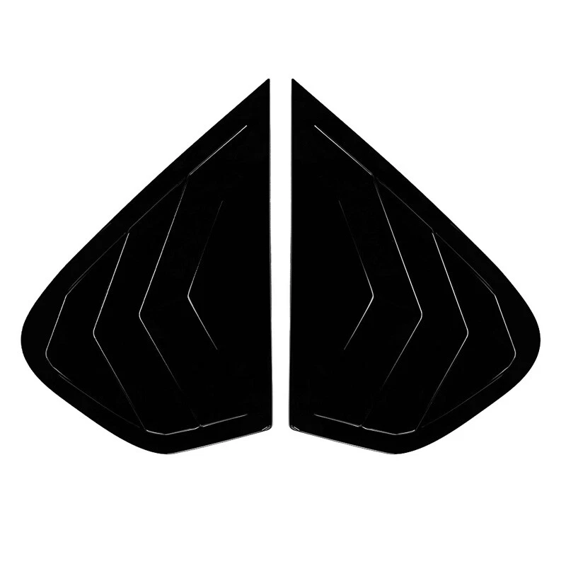 1 par de persianas de ventana lateral trasera negro brillante para BMW X6 E71 E72 2008-2014 Foto 2 de 4