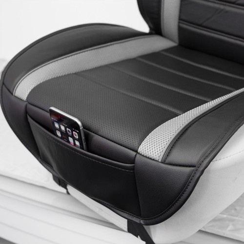 Universal Fit Perforated Faux Leather Cushion Seat Cover for Car, SUV - Full Set - Picture 4 of 7