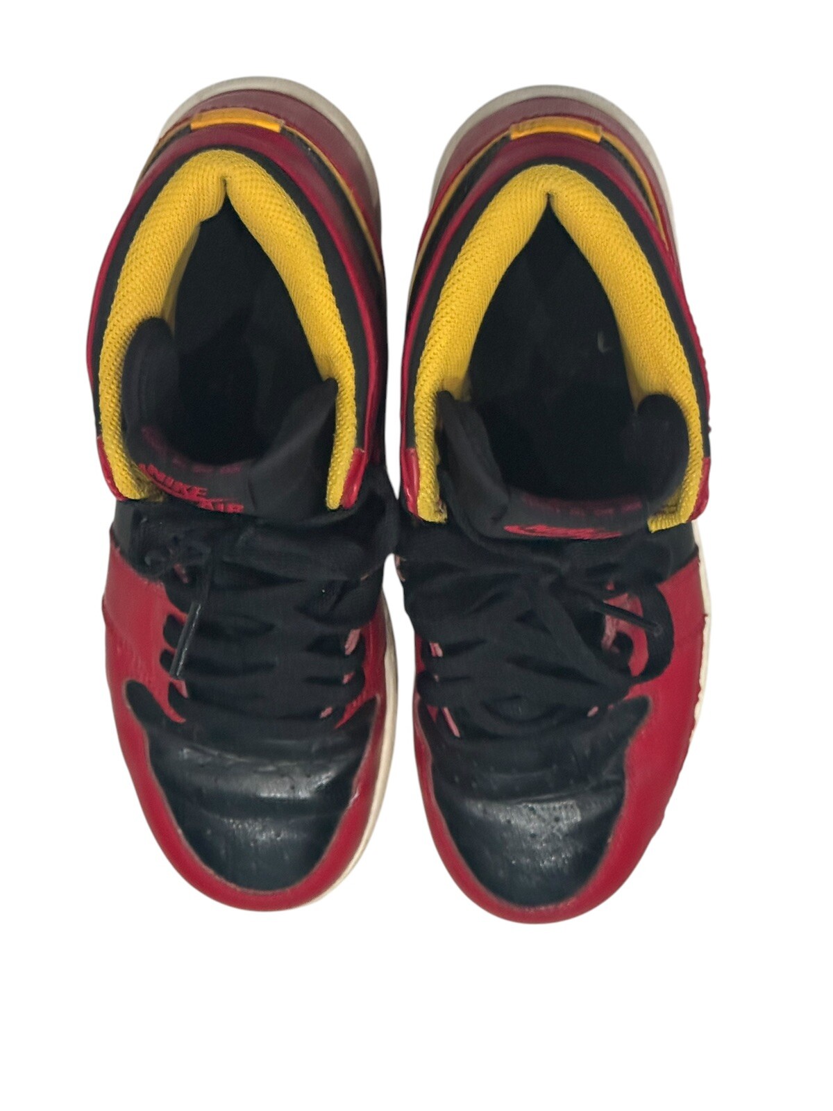 Nike Air Jordan 1 Retro OG Highlight Reel High Tops: Red, Black & Yellow: 6Youth thumbnail 10