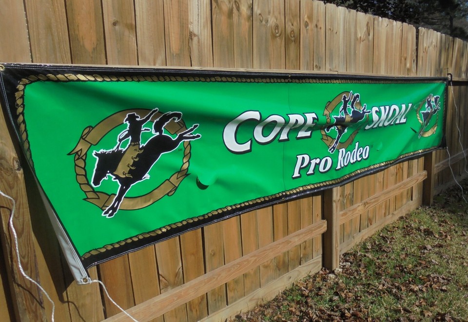 Pro Rodeo Banner LARGE PRO-RODEO ARENA BANNER 14.6 X 3 FEET | eBay