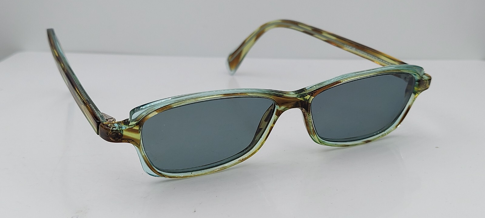 Face A Face Brown Green Rectangular Sunglasses Fr… - image 1