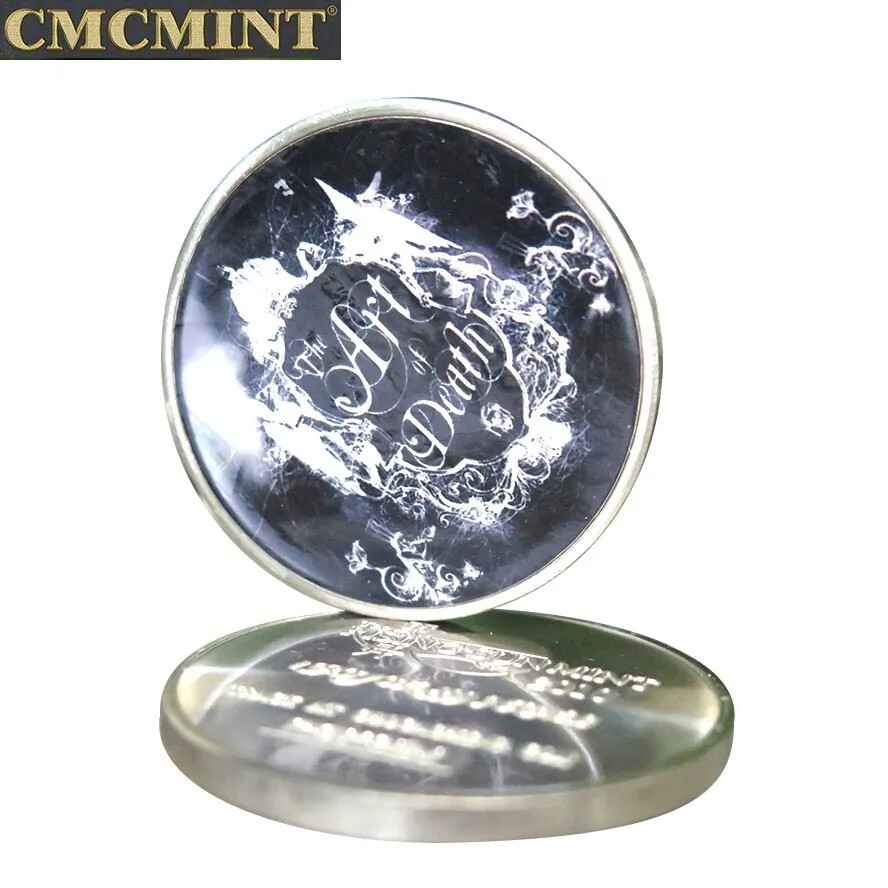 5 PC SET Nickel Bullion Rounds "The Art of Death" 1 Troy Ounce oz