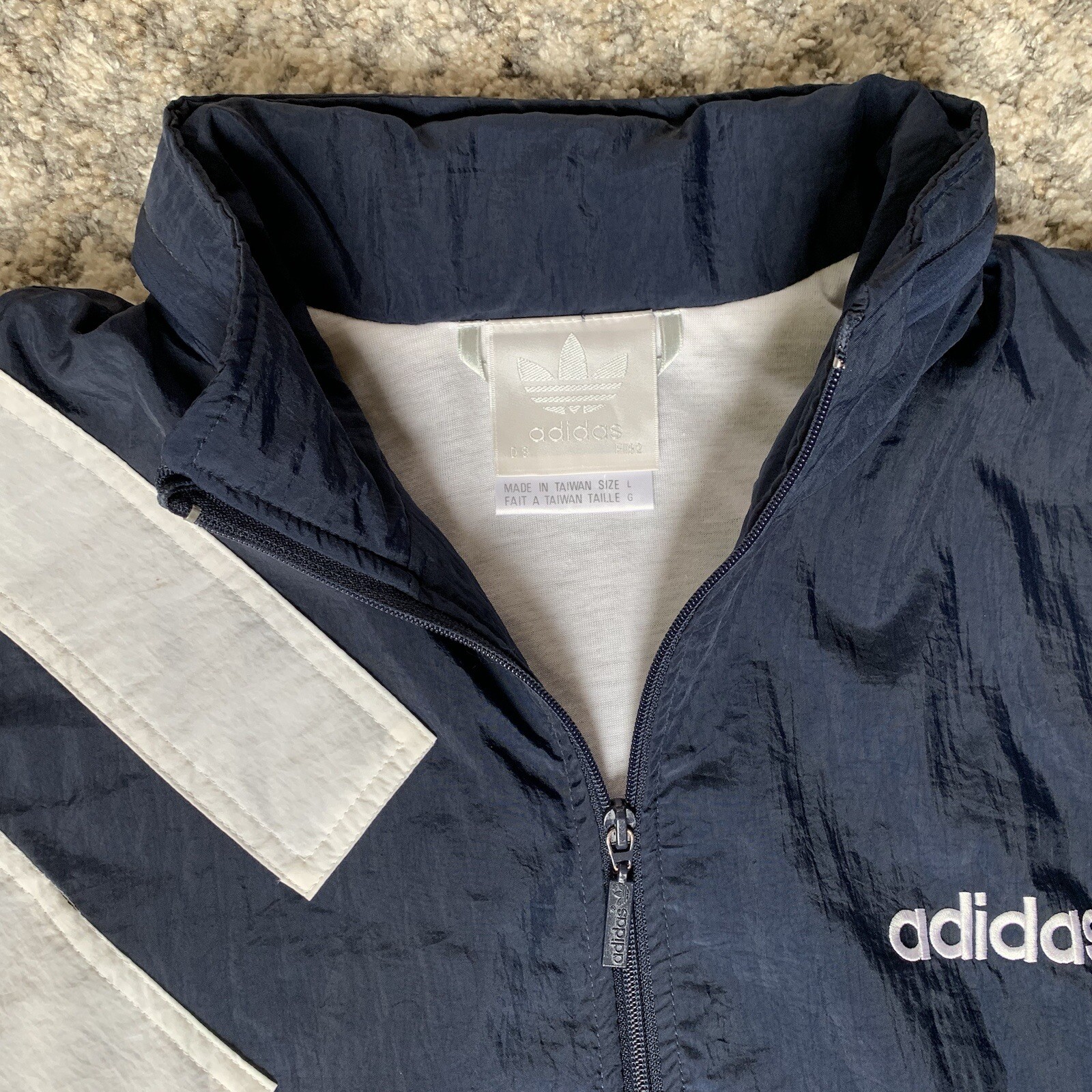 Adidas Navy Tracksuit Large Vintage image 4