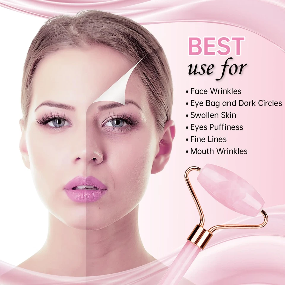 ZNÖCUETÖD Rodillo facial de hielo Rodillo facial de jade y máscara facial de hielo Gel de enfriamiento en frío  Foto 3 de 4