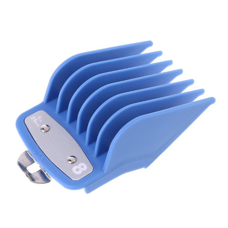 WMARK PREMIUM METAL GUARDS FOR WAHL CLIPPERS ATTACHMENTS FULL BLUE SET