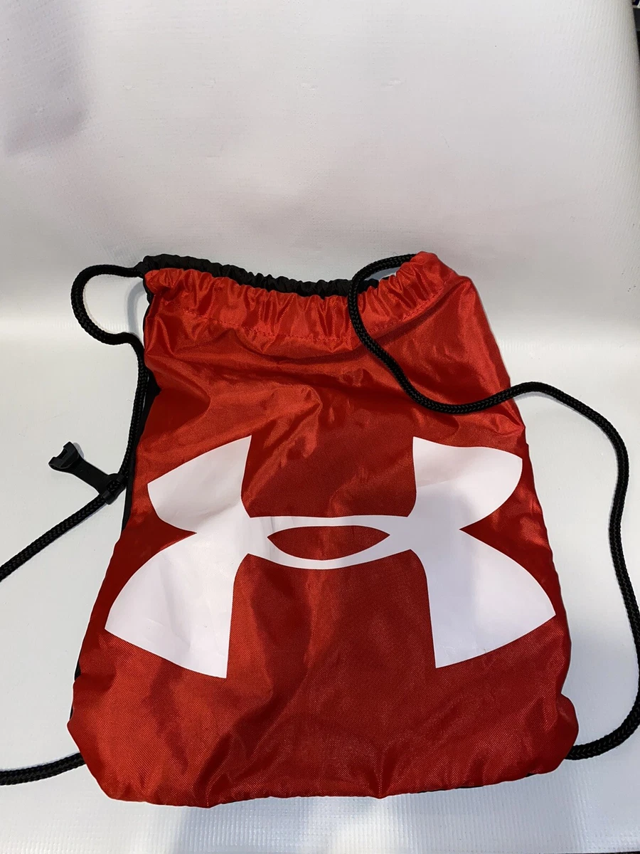 Under Armour Drawstring Bag Black, Red & White