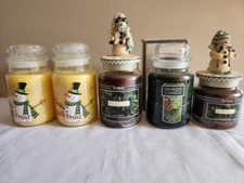 Yankee Candles Christmas Scents Jack Frost Mistletoe and Balsam and Cedar!