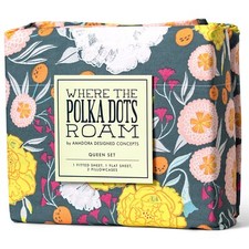 Premium Dark Floral Super Soft Queen Bedsheets for Girls, Teens, Master Bedrooms