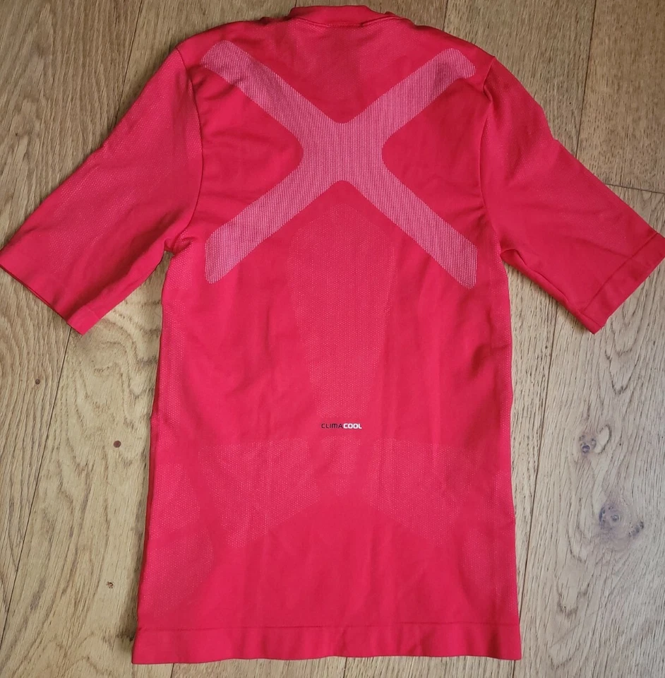 Adidas Boys Techfit Prep Top Compression Base Layer Climacool S M XL P92365 (KK) - Image 4 of 4