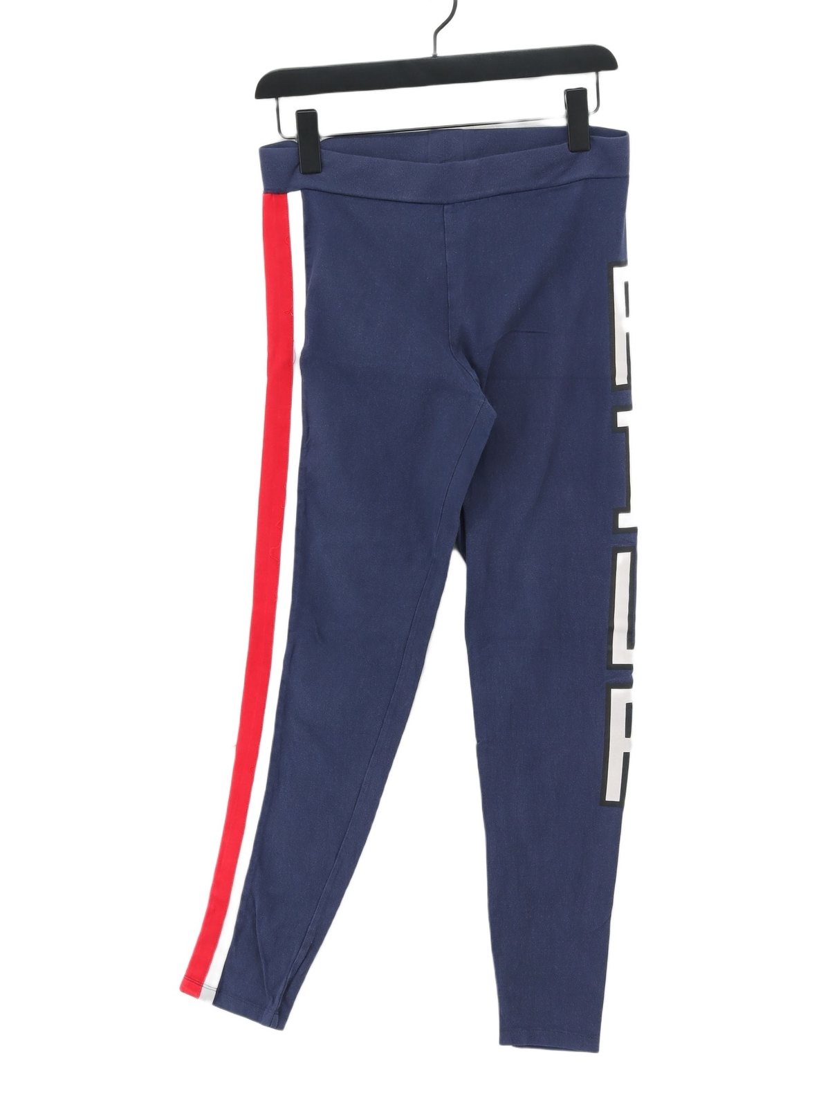 Leggings donna Fila M blu cotone con spandex lunghezza intera