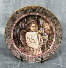 Bradford Exchange-Garden Of  Innocence-Angel Plate -“Charity" #11700 C