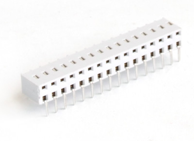 32-Pin Way Double Dual Row Connector Socket PCB Print Solder / Buchsen-Leiste