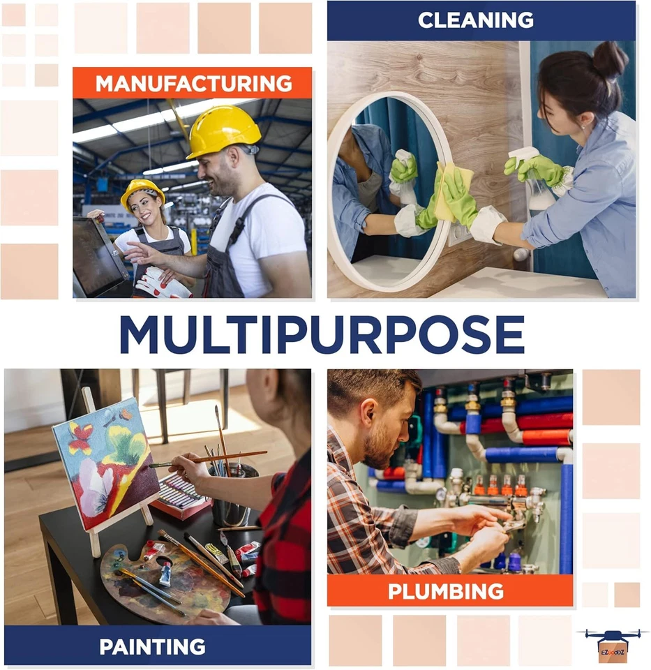 LOT Of 5 Disposable Coveralls Protective Cleaning Spraying Painting Hazmat Suits - Image 4 of 4