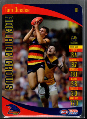 B5557- 2020 Team Zone Afl Fußball Karte #S 1-234 -du Pick- 15 + Gratis US Schiff