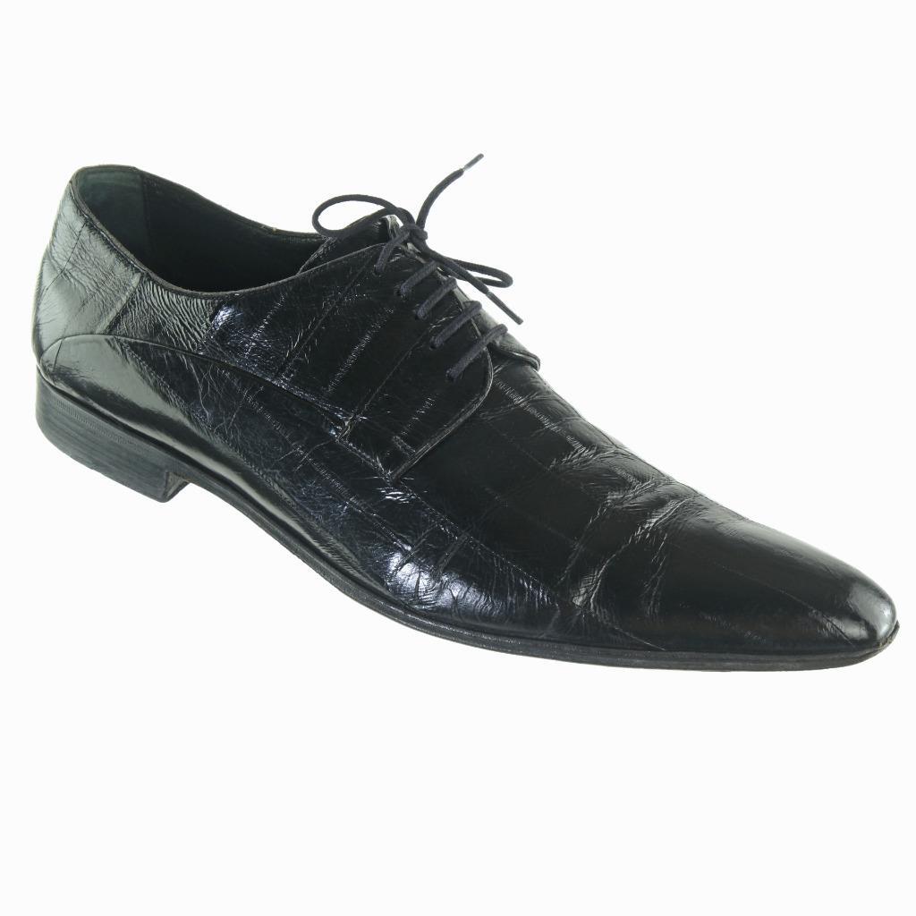DOLCE & GABBANA Oxfords Dress Shoes Genuine Eelskin Sz. 9.5  display picture 2