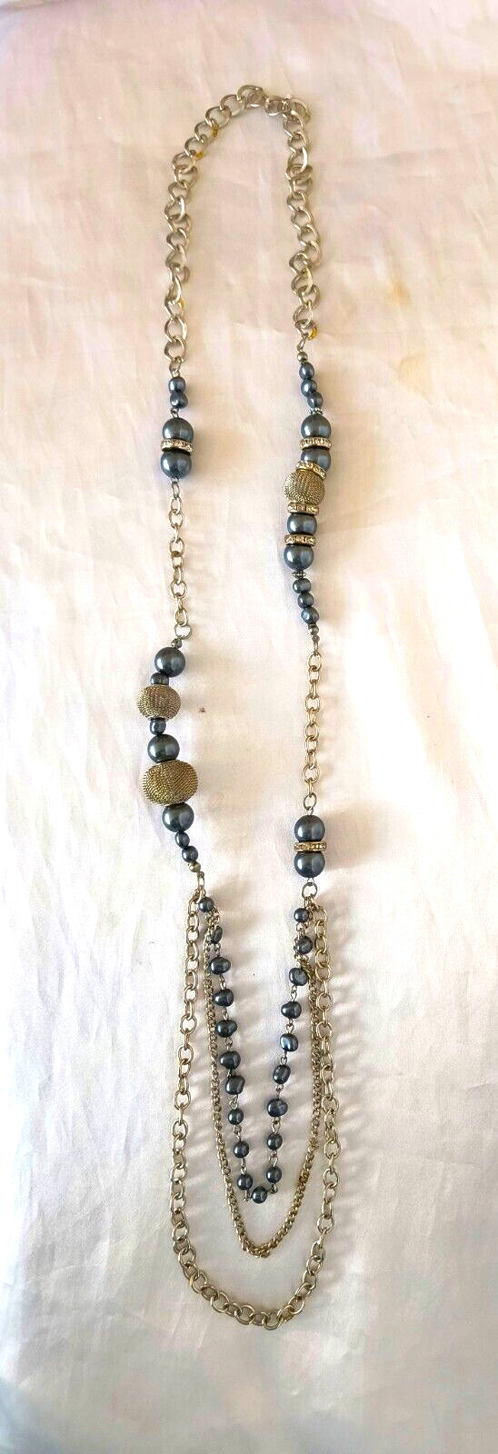 Women's Necklace Statement Multistrand Imitation … - image 5