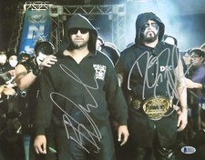 Luke Doc Gallows Bad Luck Fale Signed 11x14 Photo BAS COA Bullet Club New Japan