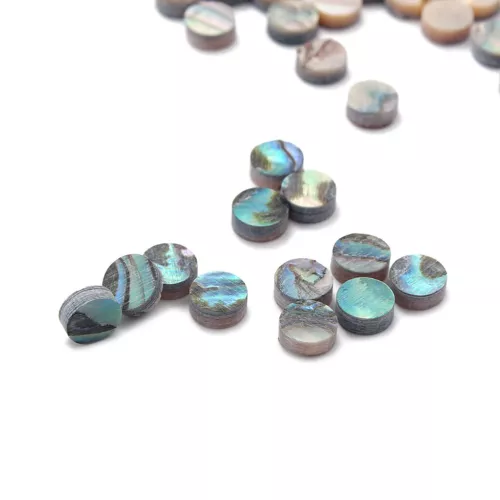 50x Guitar Abalone shell 1/8" (3mm) Inlay Dots Fingerboard Markers Luthier