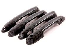 Gloss Carbon Fiber Print Keyless Door Handle Covers Fits 20-25 LHD Highlander