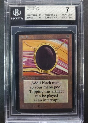 MOX JET (BGS GRADED 7 #0011573413) Alpha LEA Magic MTG MINT CARD 