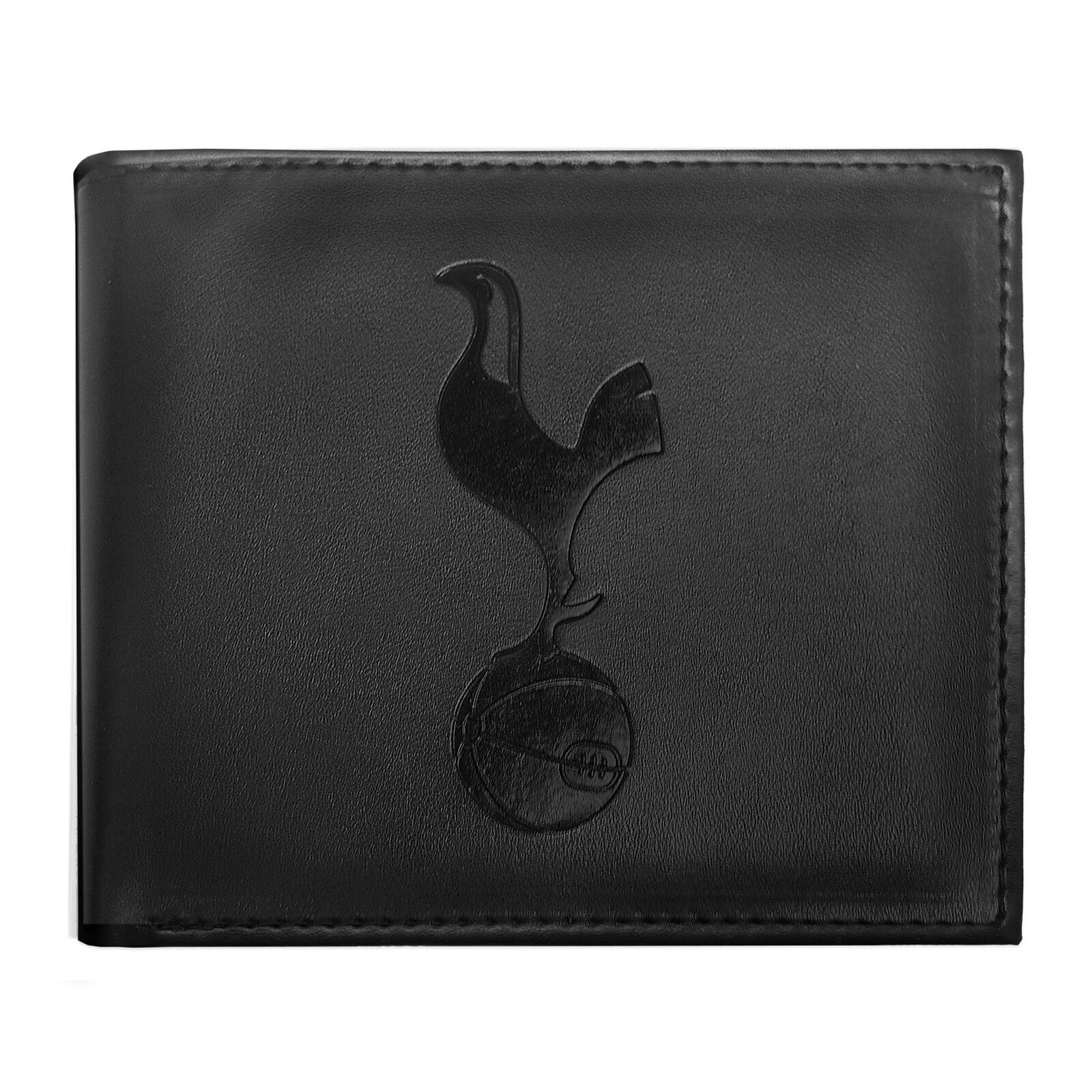 Portafoglio originale Tottenham Hotspur FC - stemma ricamato - Nero