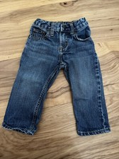 Vintage Toddler Wrangler 100 Cotton Denim Blue Jeans Size 18 Months
