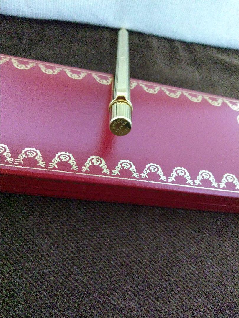 Cartier Must De Cartier Godron Ballpoint Pen ST150090 Part Cartier Must De Cartier Godron Ballpoint Pen ST150090 Part